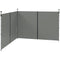 Outsunny 10' x 20' or 10' x 10' Pop Up Canopy Sidewalls, 2 Pack Gazebo Side Panels, Sides Replacement, with Zipped Doors