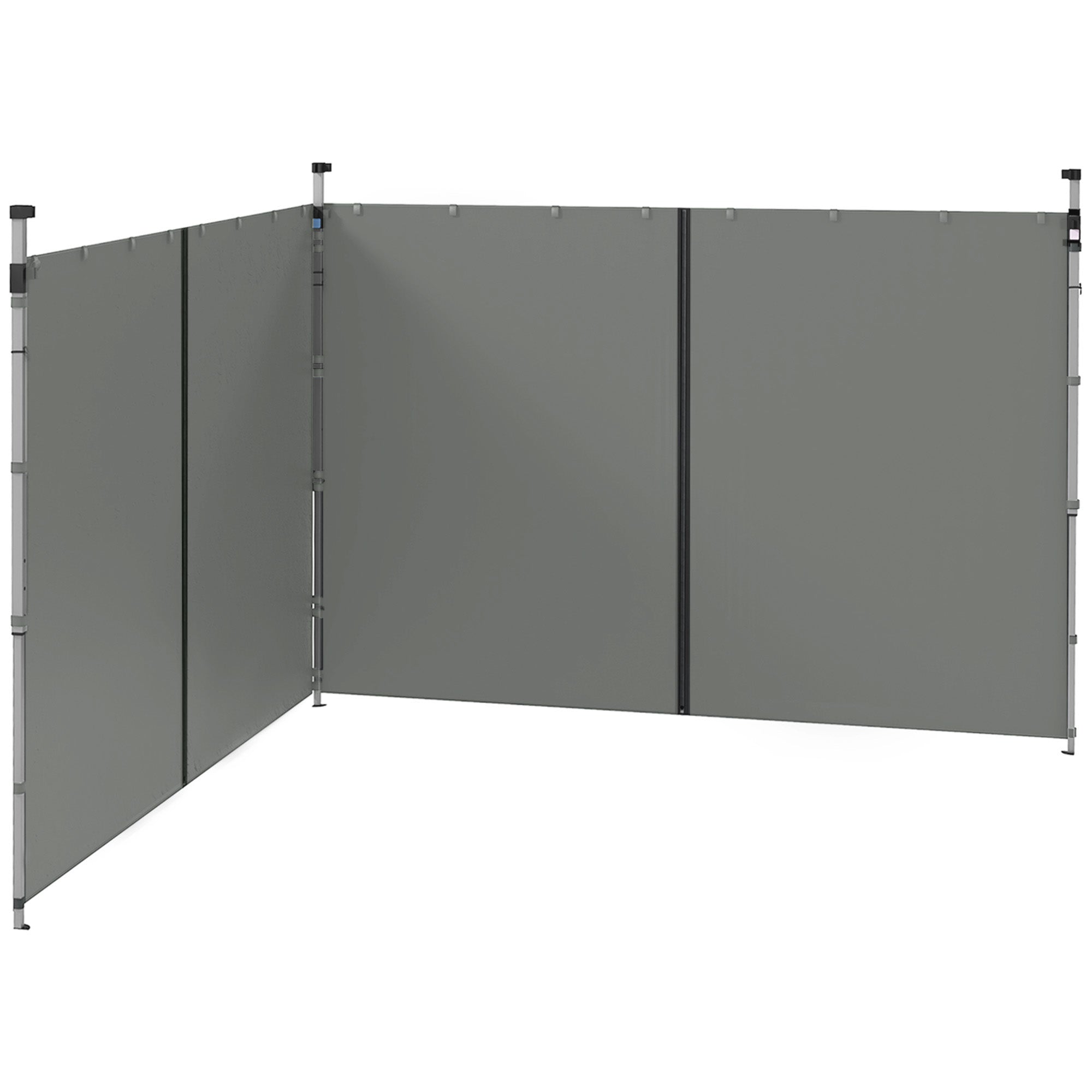 Outsunny 10' x 20' or 10' x 10' Pop Up Canopy Sidewalls, 2 Pack Gazebo Side Panels, Sides Replacement, with Zipped Doors 