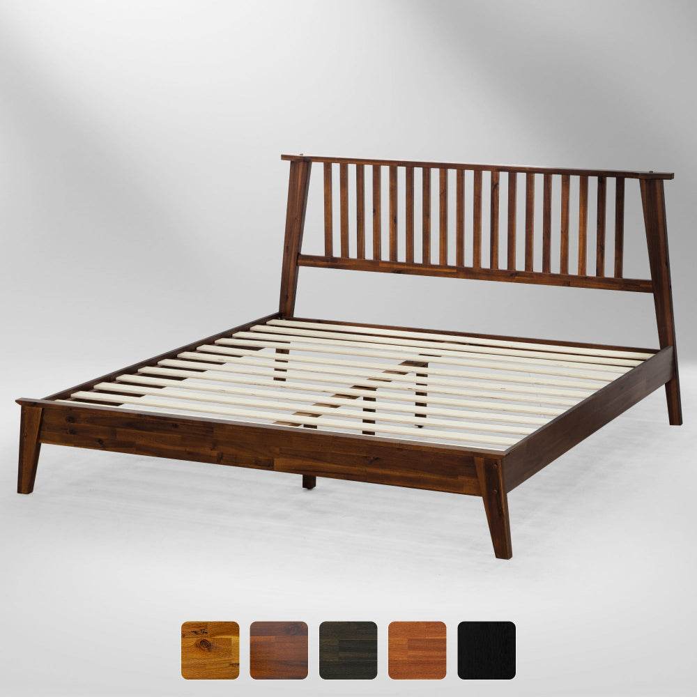 Kaylin Deluxe Wood Platform Bed Frame 