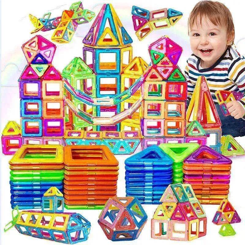 Kids' Magnetic Building Blocks DIY Magnet Toys - Construction Set Gifts 