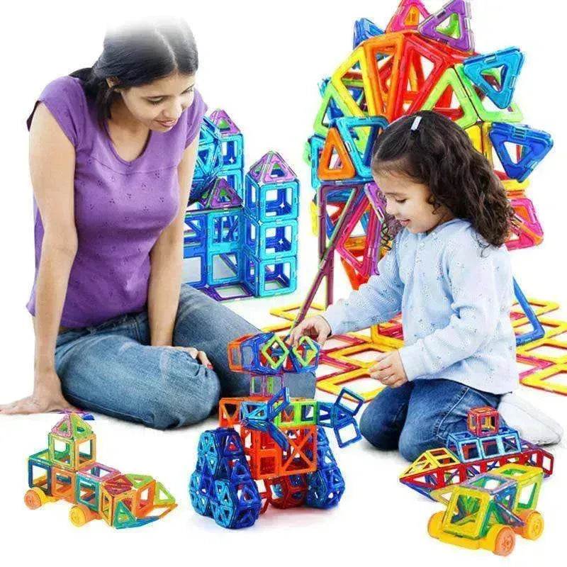 Kids' Magnetic Building Blocks DIY Magnet Toys - Construction Set Gifts 