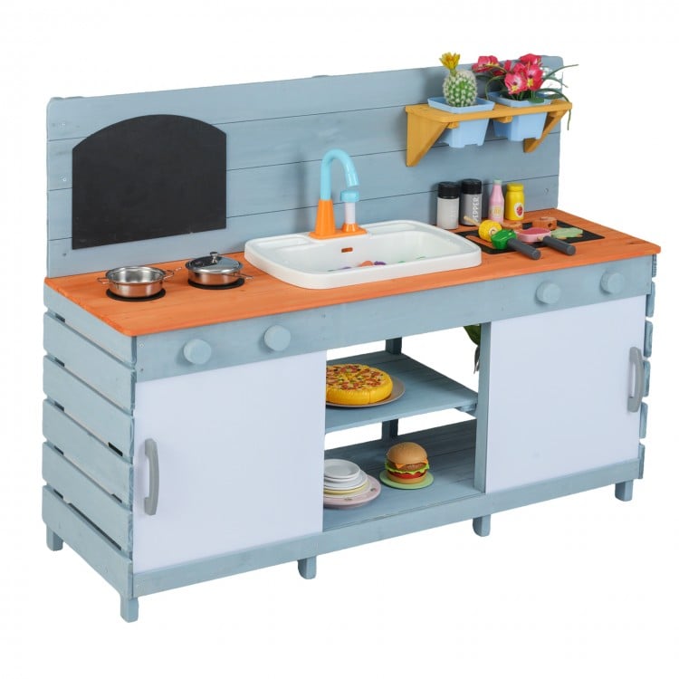 Kids Play Kitchen Set with Stoves for Boys Girls Aged 3-8