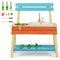Kids Play Kitchen Set, Wooden Kitchen Playset Chef Pretend Mud Kitchen