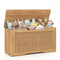 Kids Storage Bench 40 Inch Toy Box with Flip Top and Handles-Natural