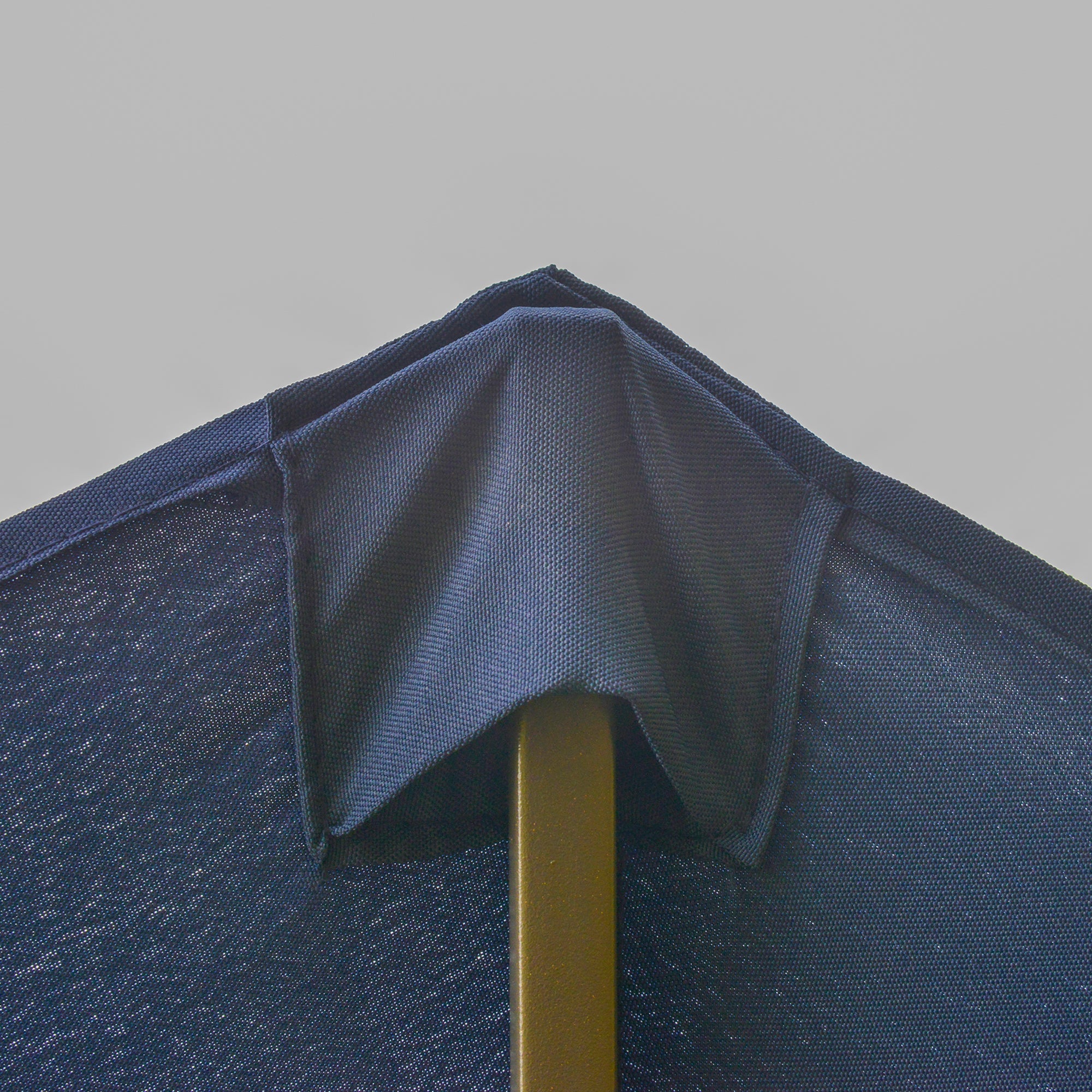 Outsunny Dual Haven Sunshade: 15' Double Canopy Patio Umbrella with Lift Crank, Cross Base Dark Blue 