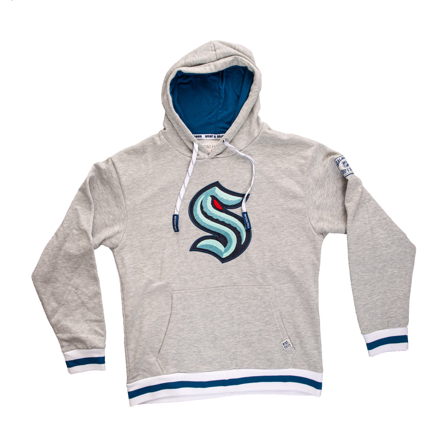 Seattle Kraken "Muskoka Style" Premium Chenille Woven Logo Hoodie 