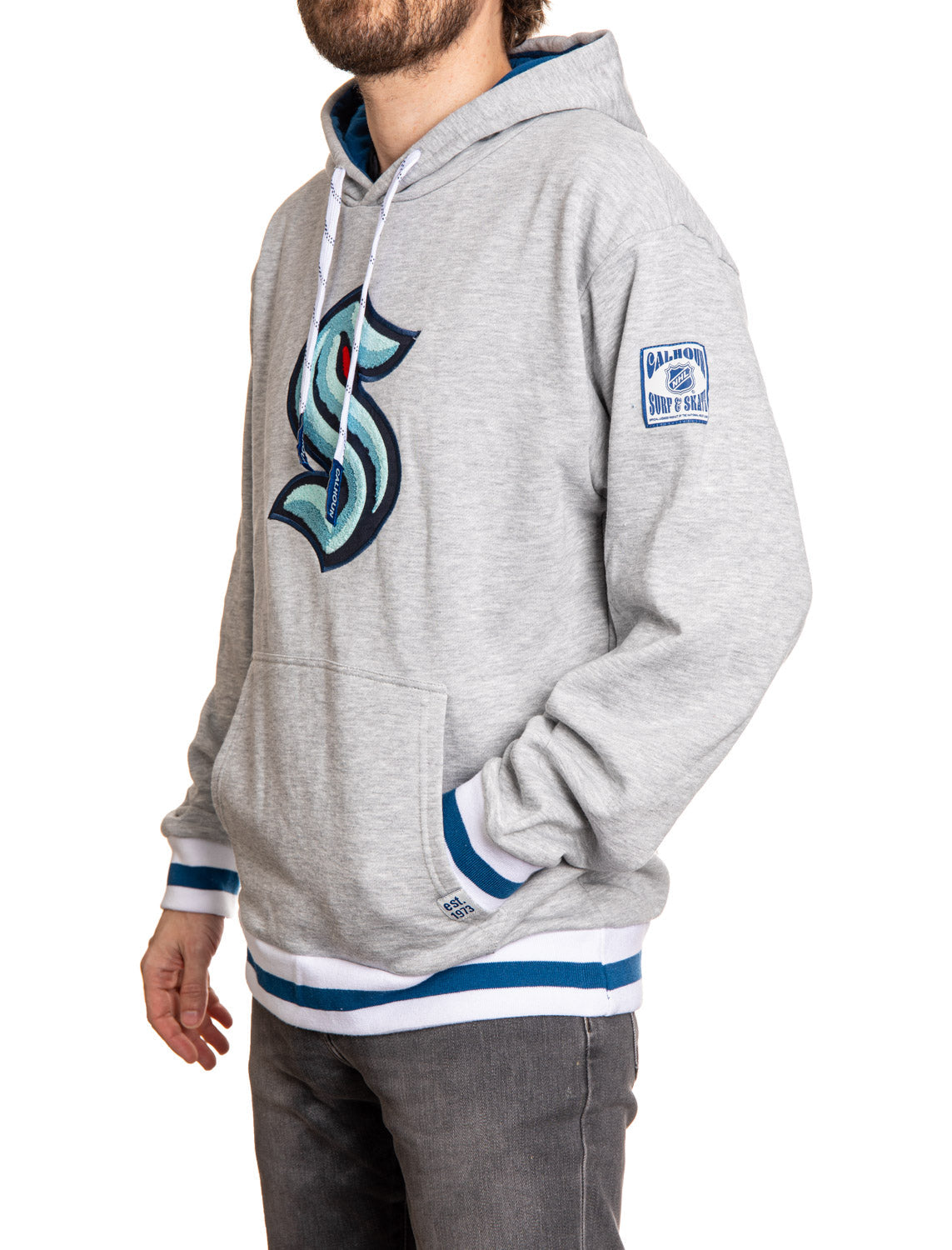 Seattle Kraken "Muskoka Style" Premium Chenille Woven Logo Hoodie 