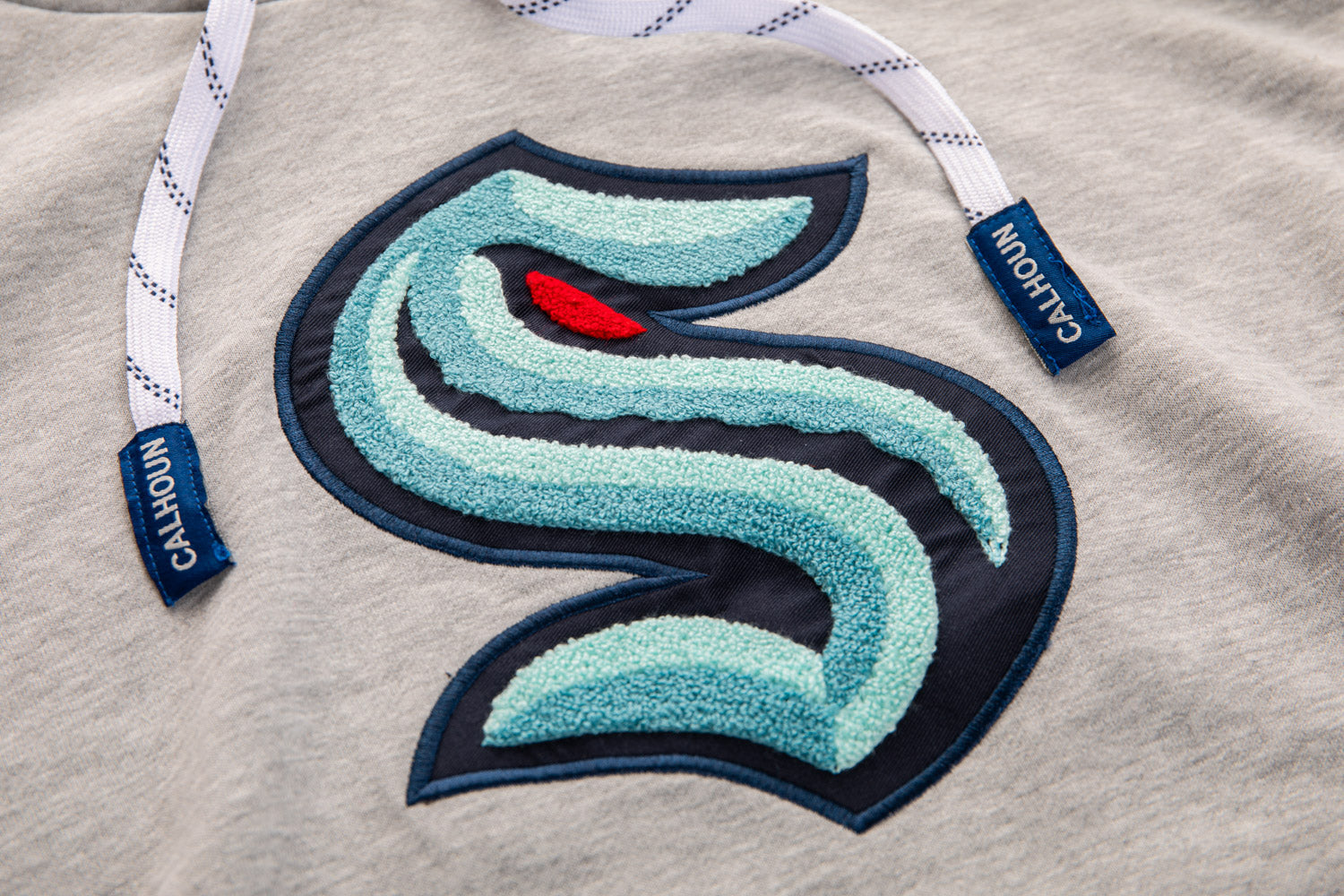 Seattle Kraken "Muskoka Style" Premium Chenille Woven Logo Hoodie 