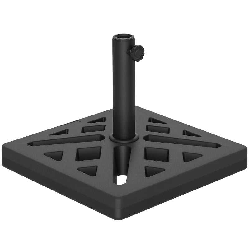 Umbrella Base, 33lbs HDPE Outdoor Umbrella Stand Parasol Stand with Cut-Out Design