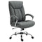 High Back Swivel Office Chair Task Ergonomic Linen Fabric Computer Chair, with Arm, Adjustable Height, Grey
