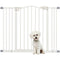 Extra Tall Dog Gate with Door, Pressure Fit, Auto Close, Double Locking for Doorways Hallways Stairs, 29