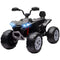 Qaba 2-Seater All-Terrain 4 Wheeler, 24V Kids ATV Ride-On, Electric Quad Car with Dual Motor, for Boys and Girls, Black