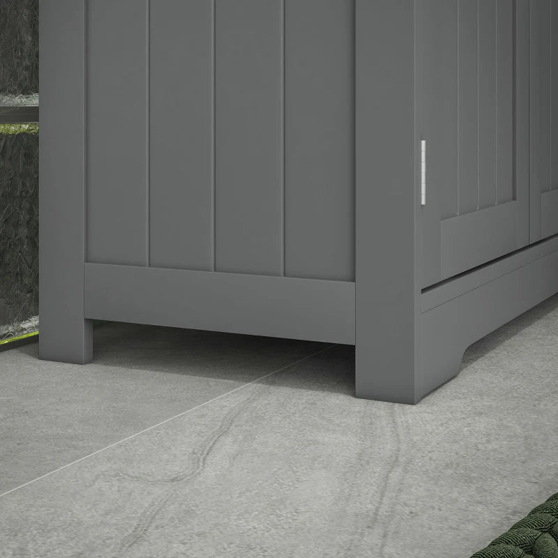 Bathroom Cabinet, Bathroom Storage Cabinet with 2 Drawers, Adjustable Shelf for Living Room, Entryway, Grey