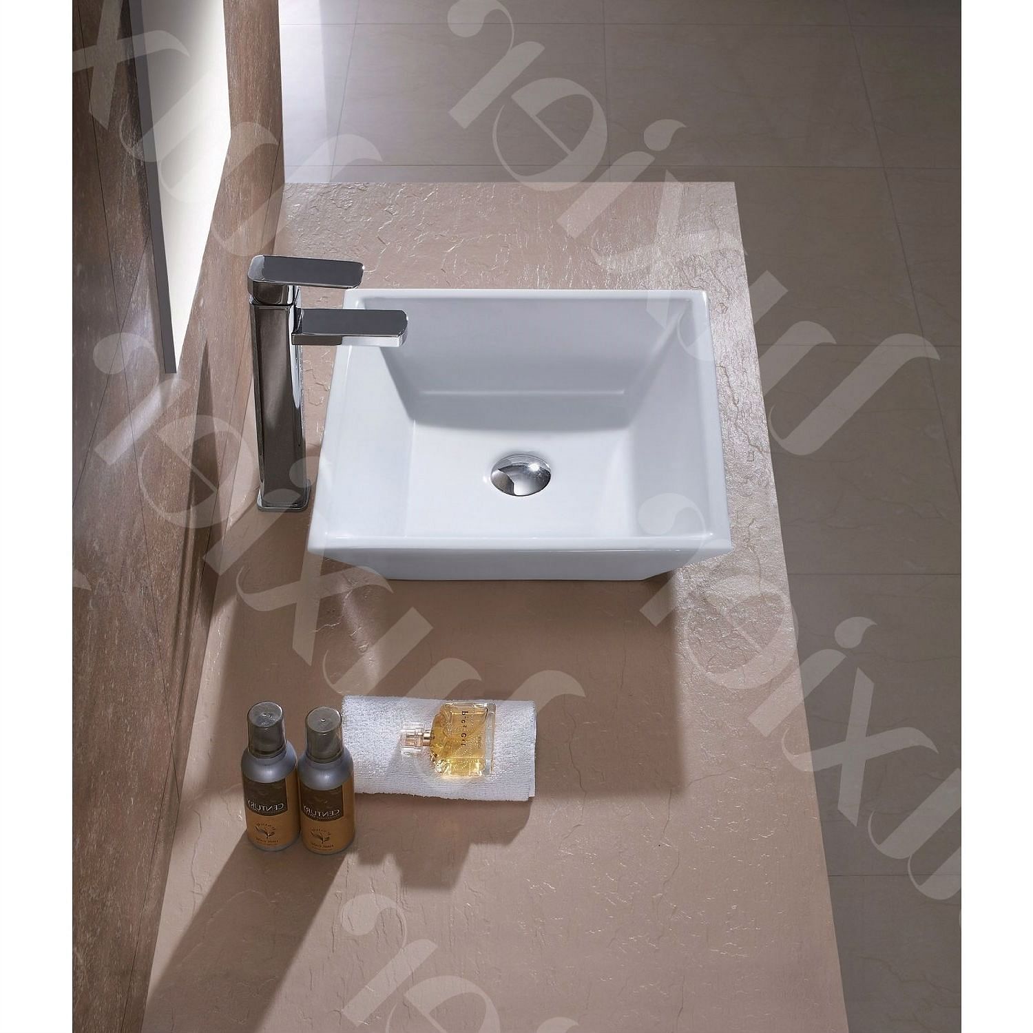 Contemporary White Ceramic Porcelain Vessel Bathroom Vanity Sink - 16 x 16-inch - Free Shipping