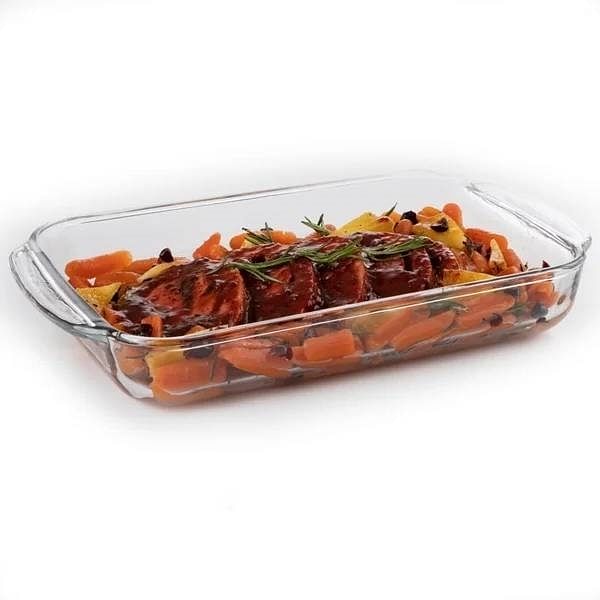 Glass 3-Piece Bakeware Oven Safe Casserole Baking Dish Set - Dishwasher Safe - Free Shipping 