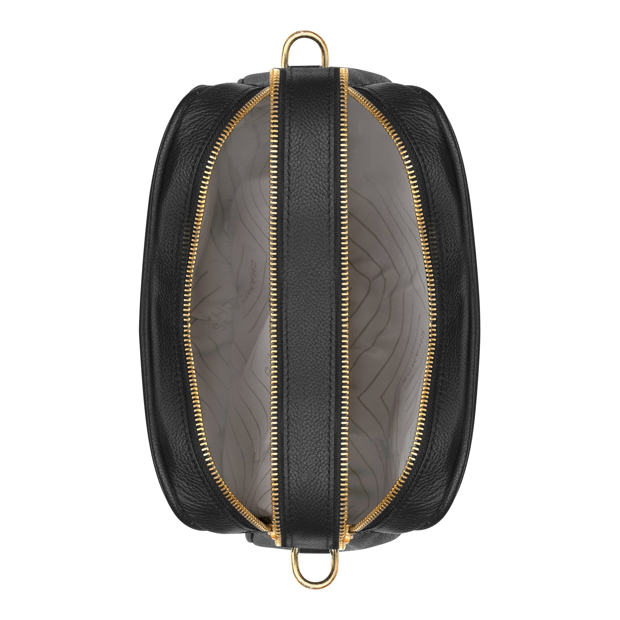 Gala / Leather Double-Zip Shoulder Bag 