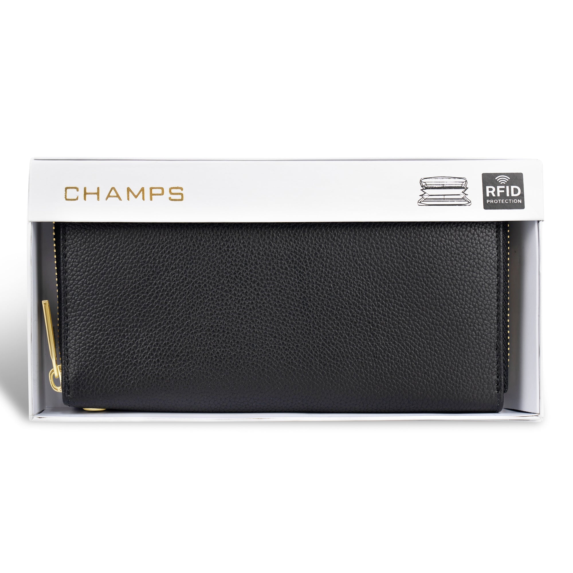 Gala / Leather Zip-Clutch Wallet 