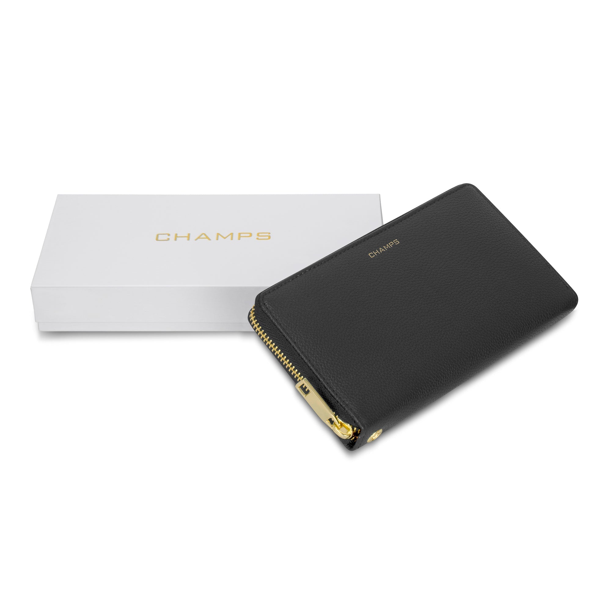 Gala / Leather Zip-Clutch Wallet 