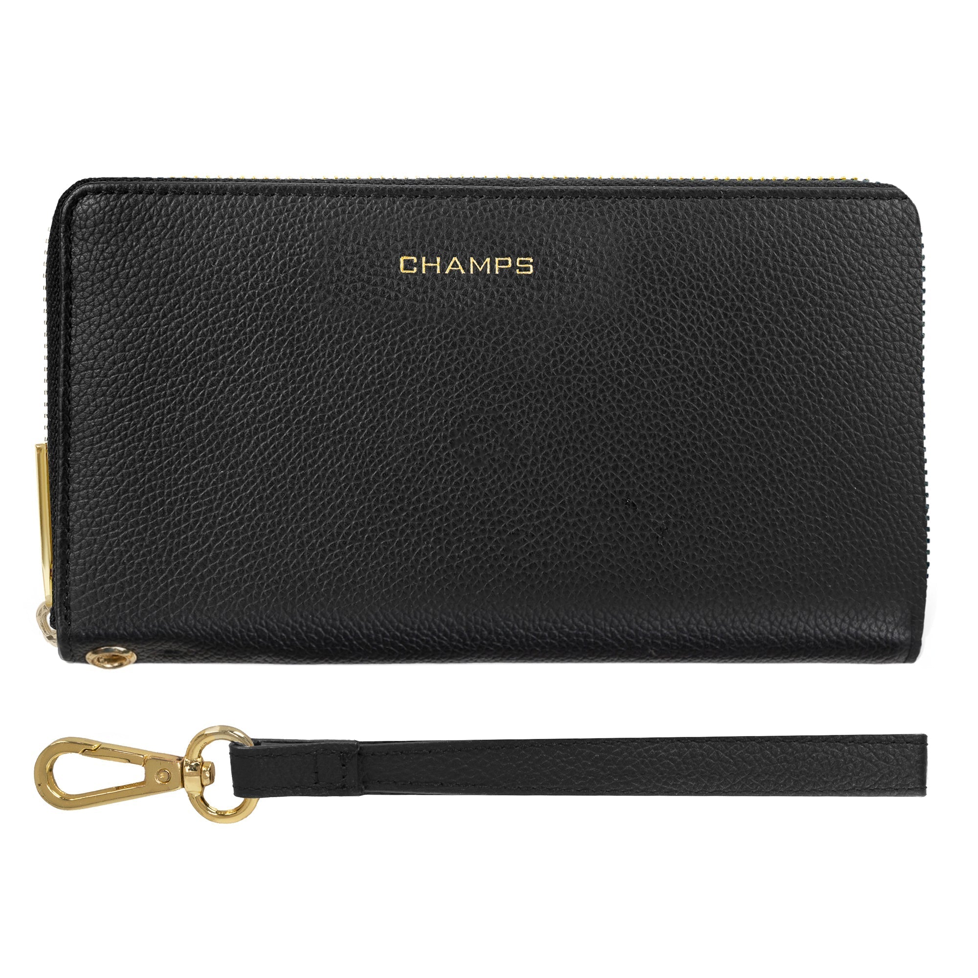 Gala / Leather Zip-Clutch Wallet 