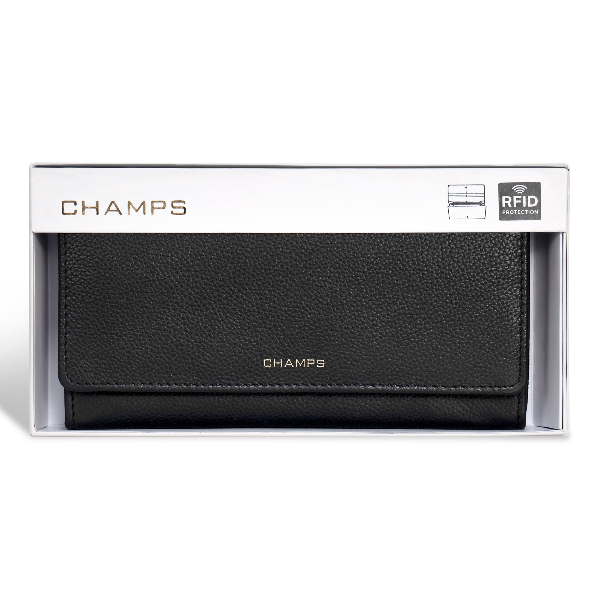 Gala / Leather Flap-Clutch Wallet 