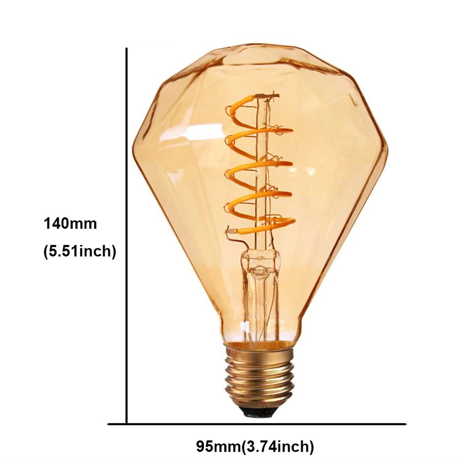 LED Bulbs 4W Decorative Light Bulbs E26 LED Filament Bulb Edison Lights~1158