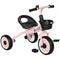 Qaba Kids Tricycle: Adjustable Seat 2-5 Years, Basket, Bell, for Girls/Boys, Pink, Toddler Trike