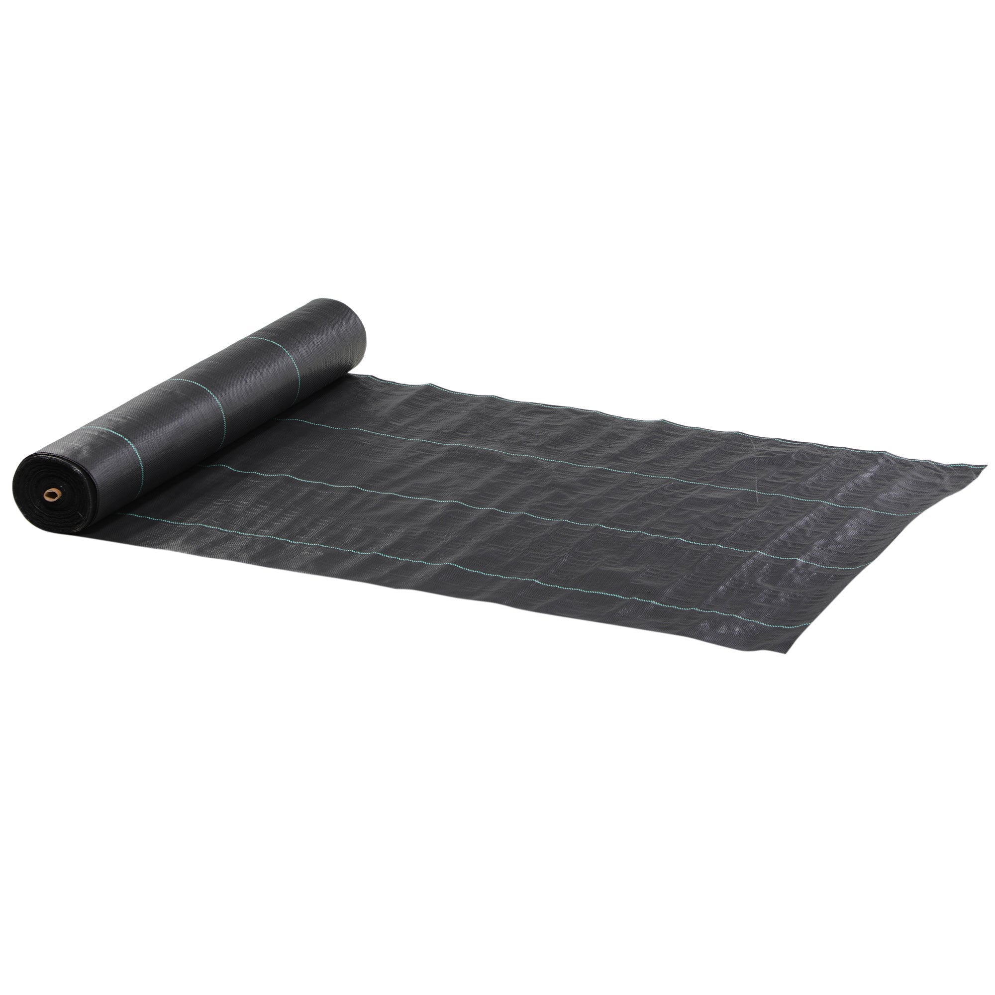 Outsunny Heavy-Duty Weed Barrier 6.5ft x 164ft Landscape Fabric for Optimal Weed Control in Gardens Greenhouses Easy Install 4.6oz 