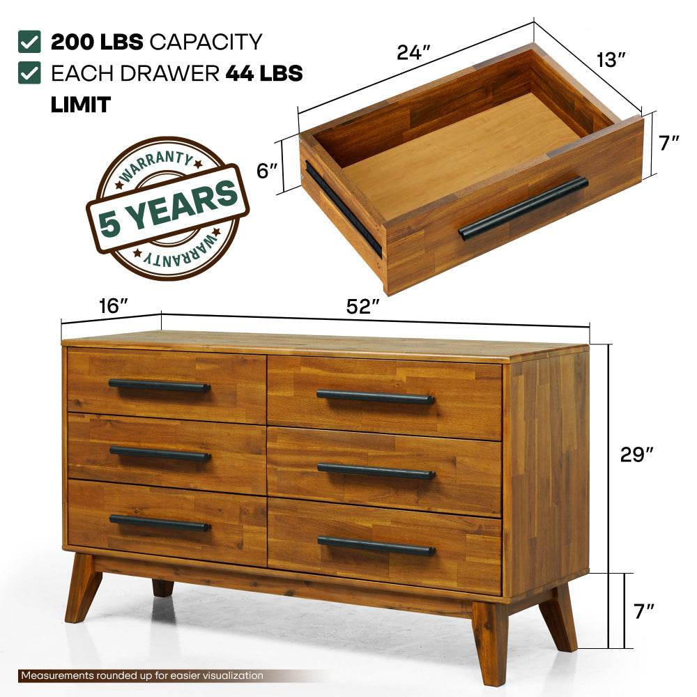 Legacy Solid Wood Dresser 