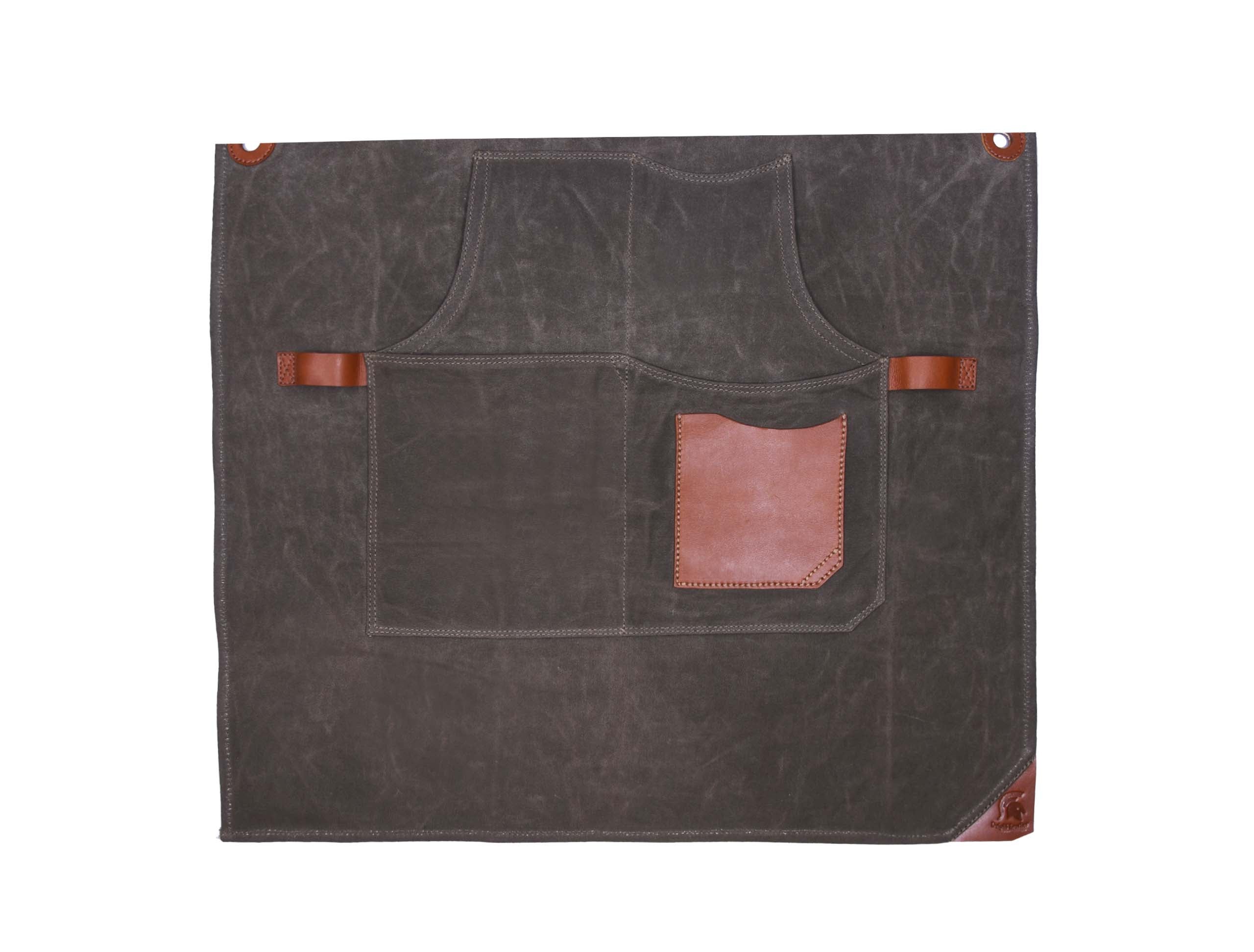 Fremont Heavy-Duty Leather Canvas Apron for Work & Craft