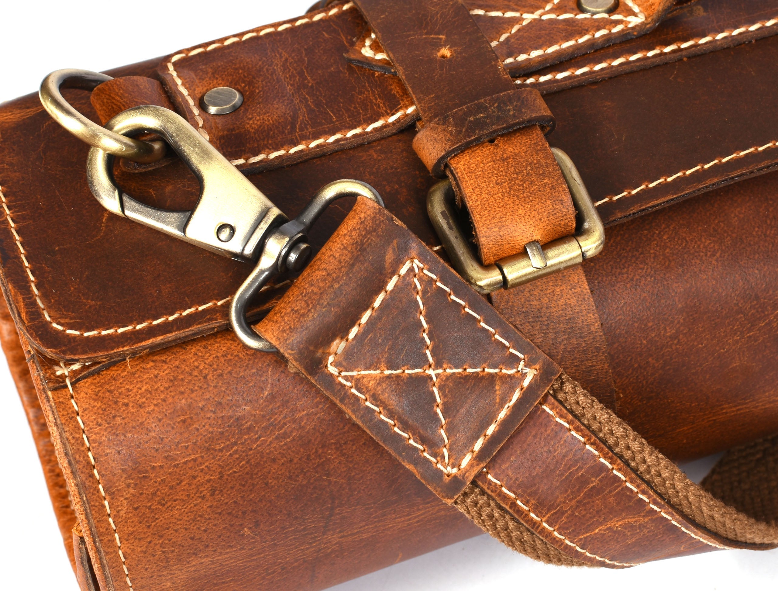 Aurora Leather Knife Roll 10 Slot