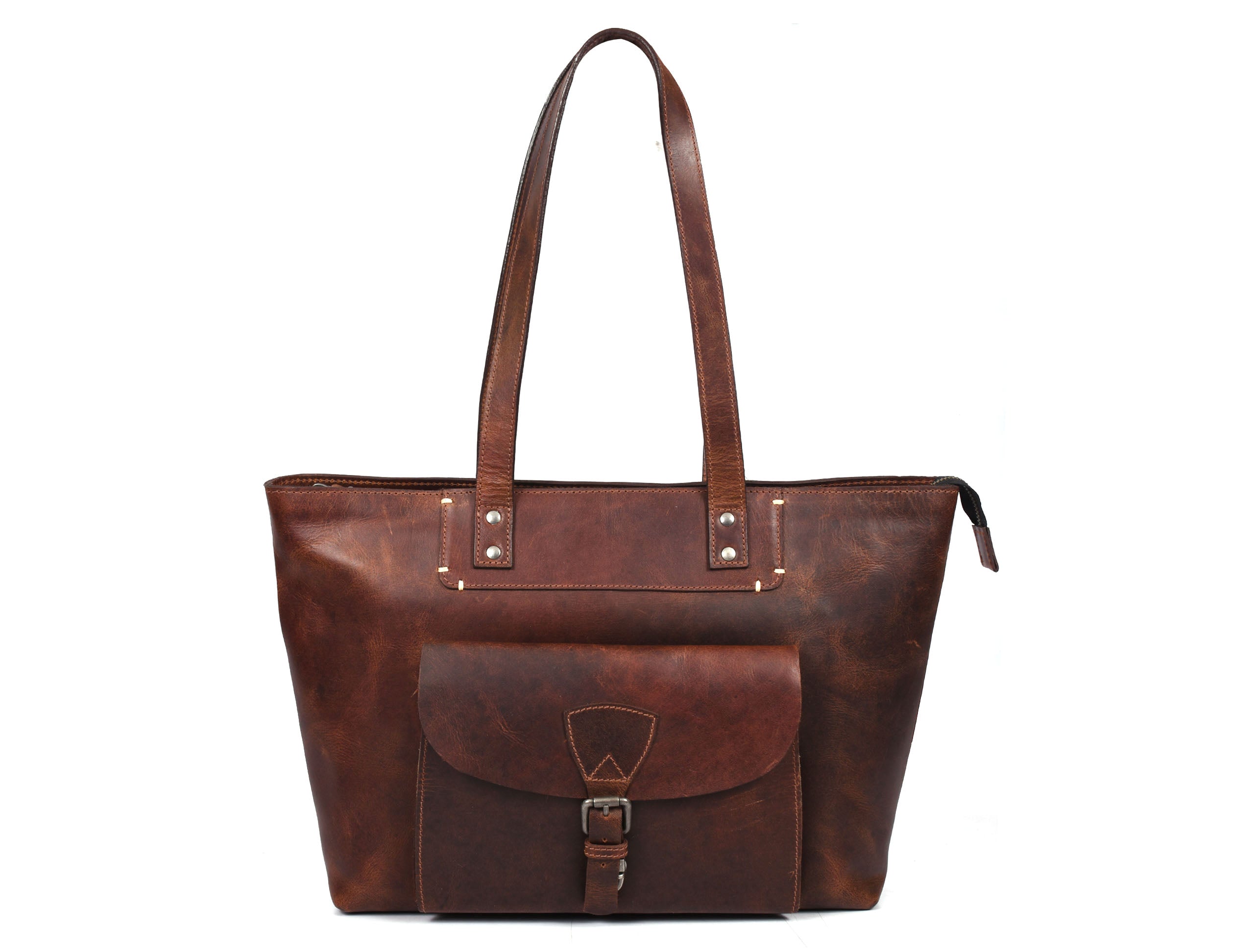 Voyager Leather Tote – Premium European Cow Leather Bag