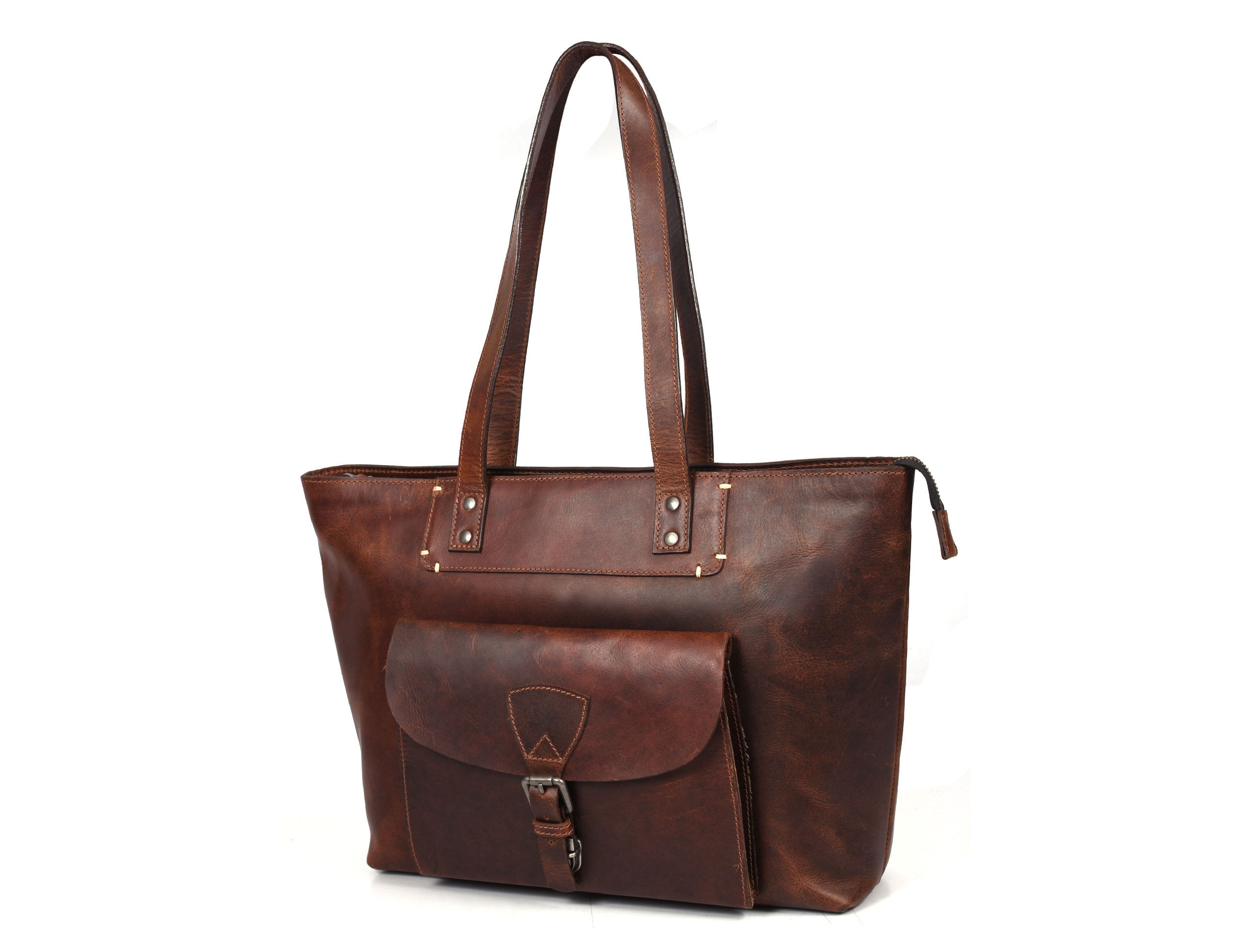 Voyager Leather Tote – Premium European Cow Leather Bag