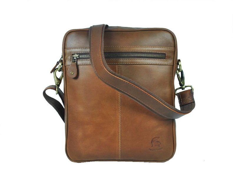 Ottawa Leather Crossbody Messenger Bag