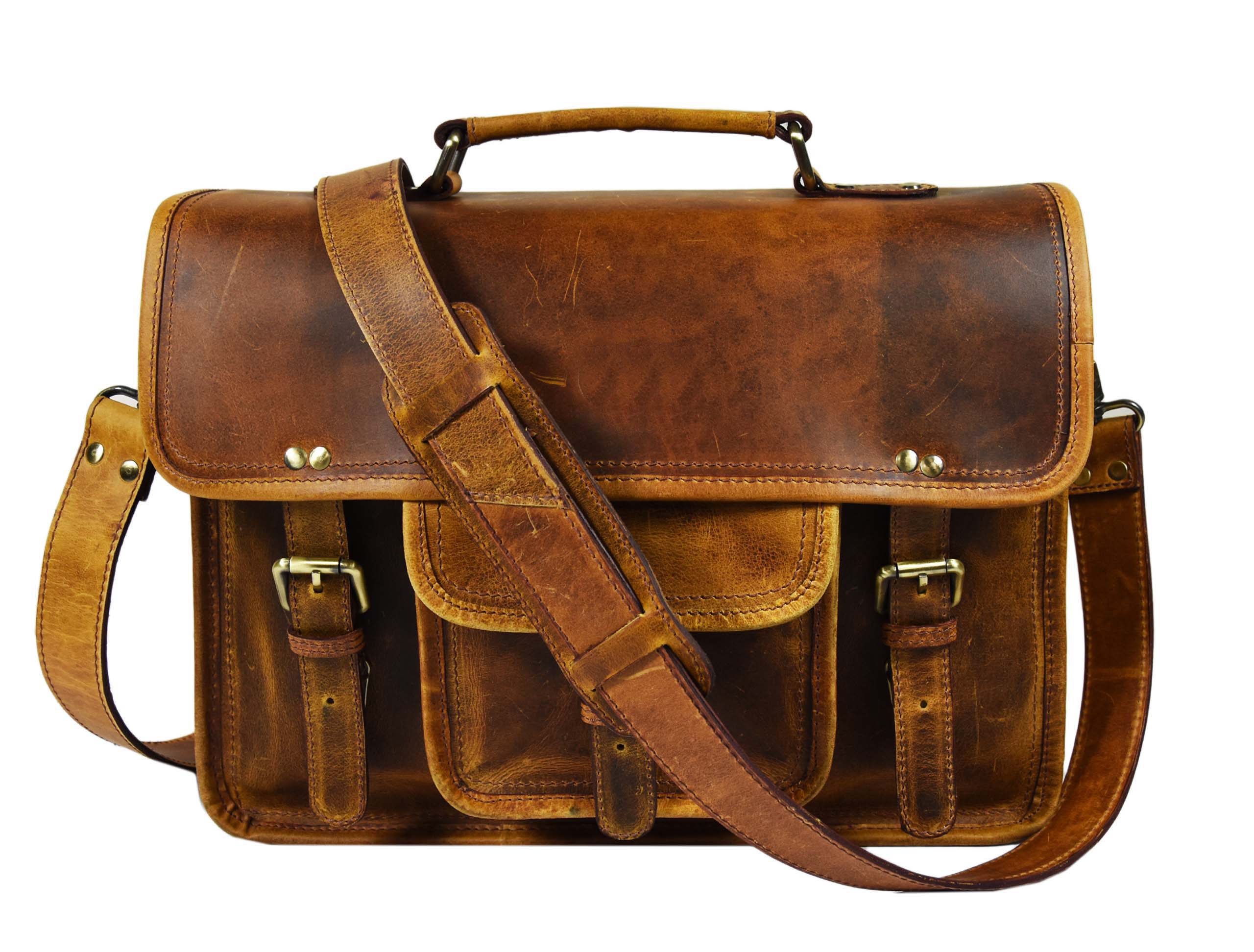 Fresno Leather Portfolio Bag