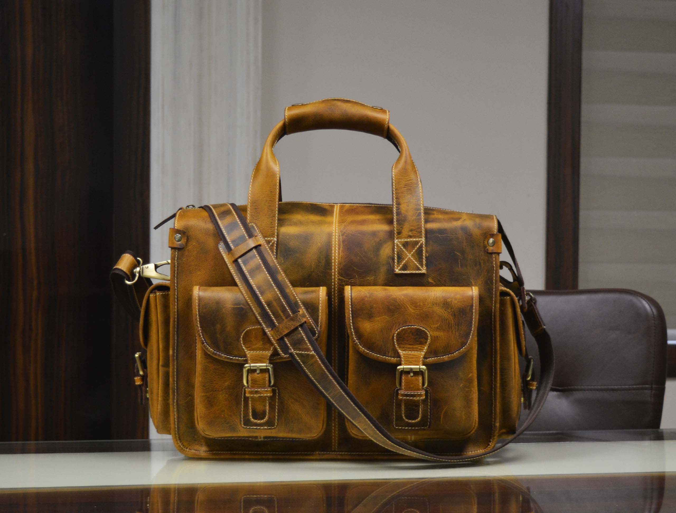 Antioch Leather Portfolio Bag