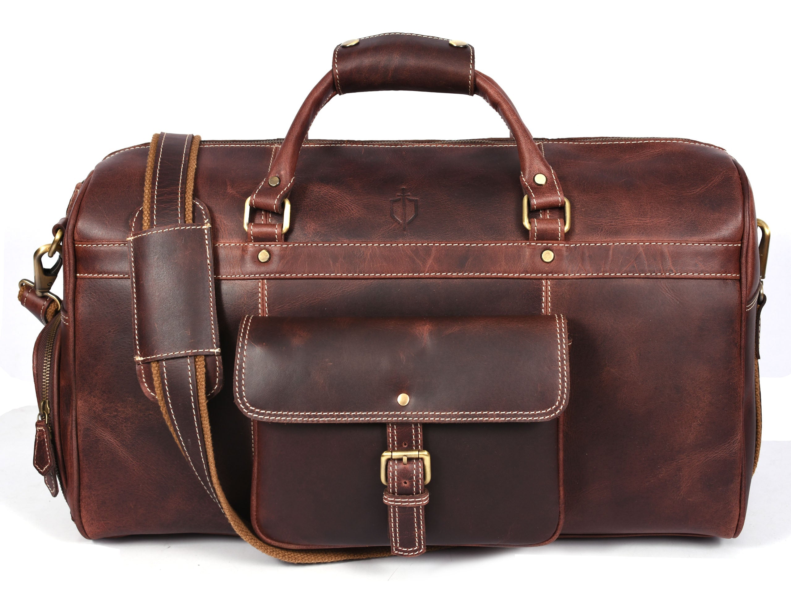 Dorval Leather Travel Bag – Rugged Elegance for Modern Explorers