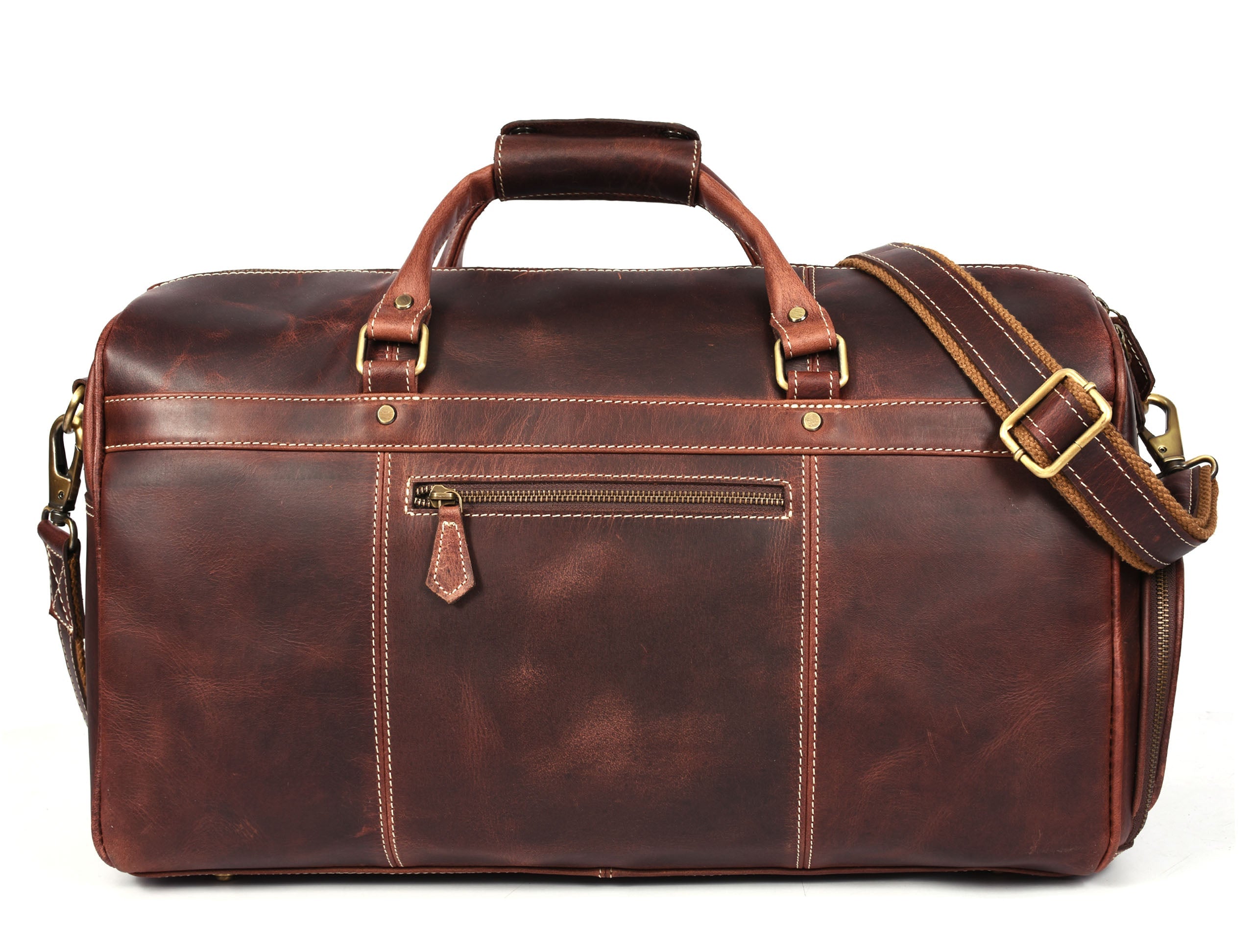 Dorval Leather Travel Bag – Rugged Elegance for Modern Explorers