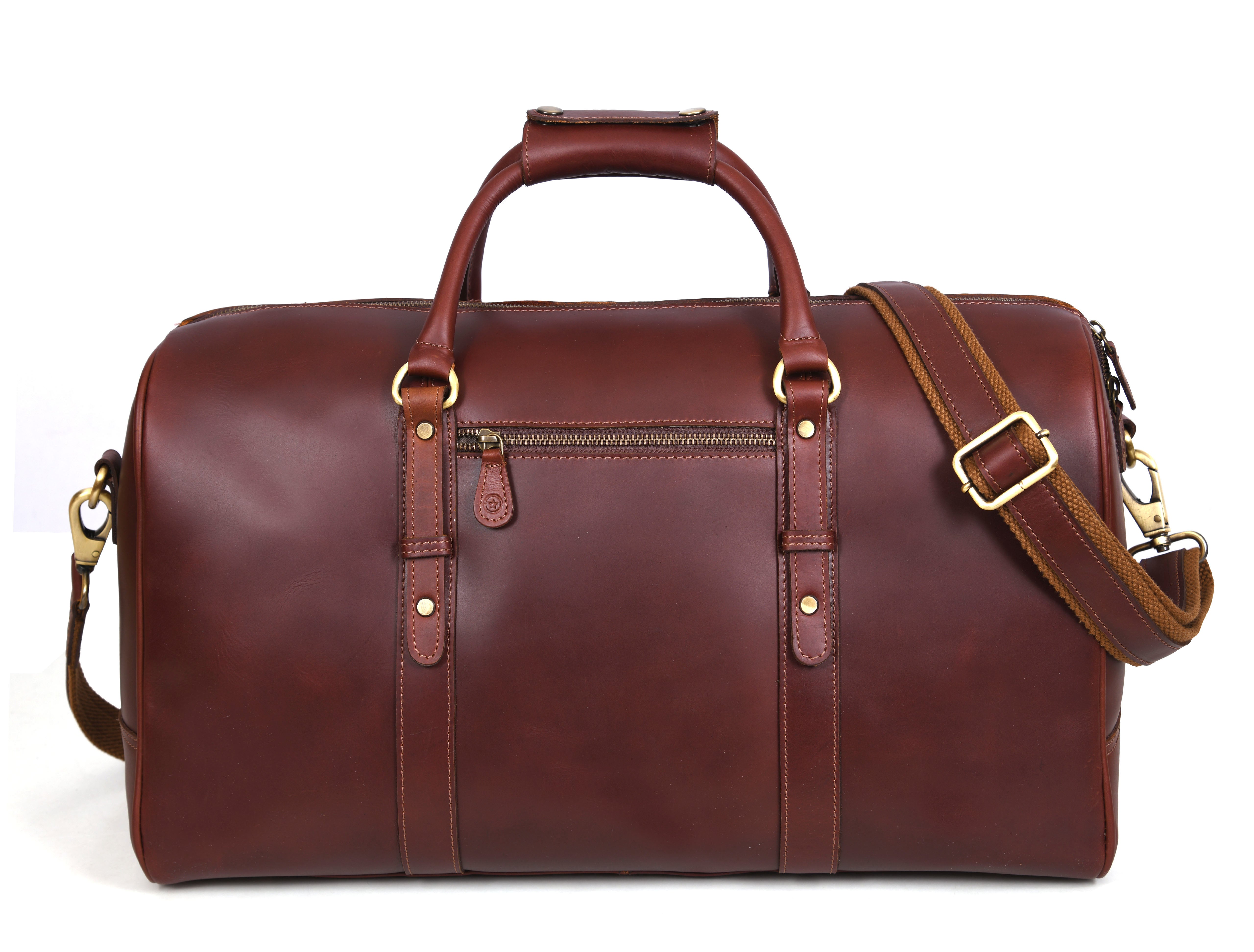 Leather Travel Duffle Bag – Durable & Spacious