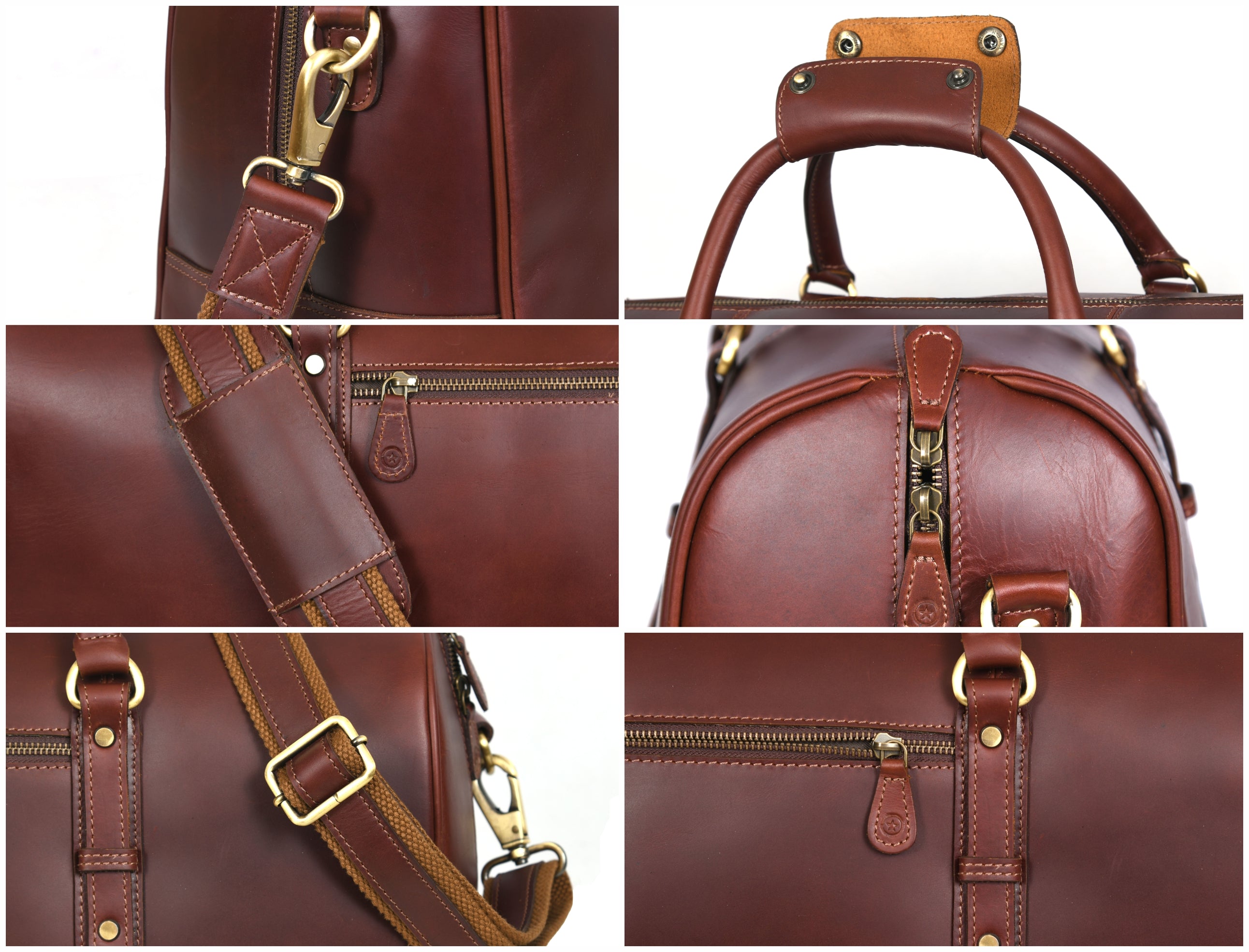 Leather Travel Duffle Bag – Durable & Spacious