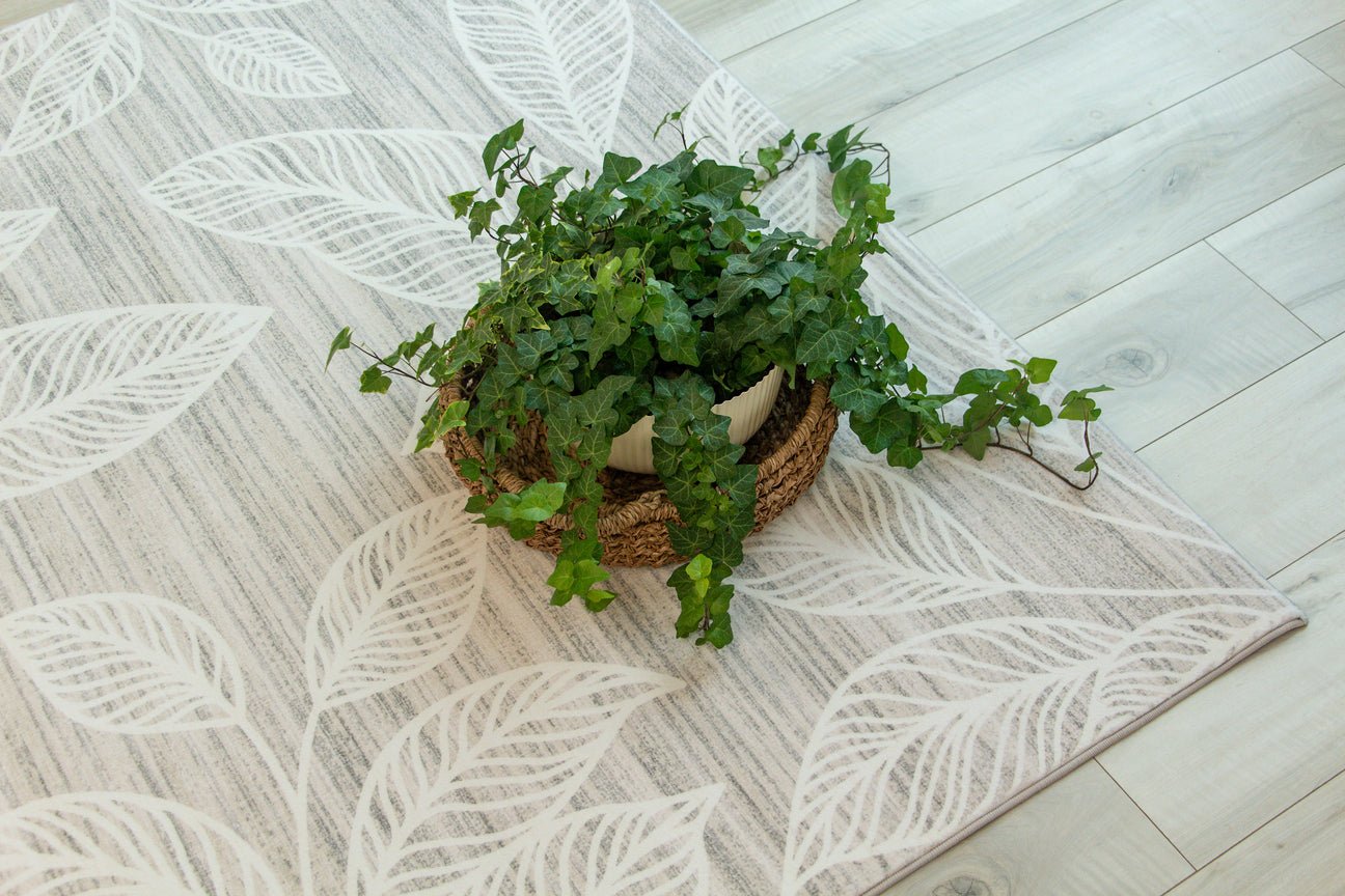 Blossom Floral Modern Cream Rug 