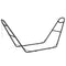 Outsunny 10.3ft Metal Hammock Stand 550 lbs Capacity Portable for Brazilian Flat-style Hammocks Black