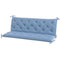 Outsunny 3-Seater Outdoor Bench Swing Chair Replacement Cushions for Patio Garden, Blue