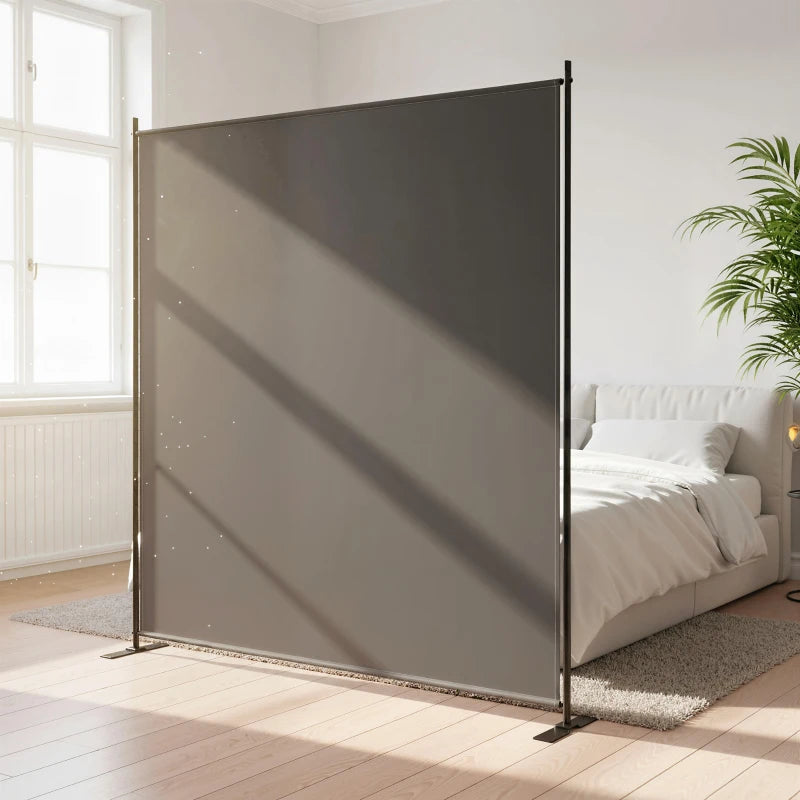 Outdoor Freestanding Outdoor Privacy Screen, Privacy Panel, 70.9" x 70.9", Dark Grey
