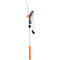 6.5ft 2-In-1 Manual Pole Saw for Tree Trimming, Aluminium Telescopic Long Reach Pole Pruner with Sharp 65Mn Steel Blade