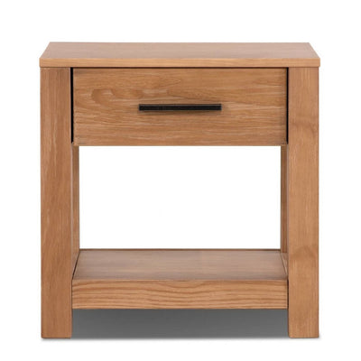 Farmhouse Traditional Rustic Pine Wood 1-Drawer Nightstand Bedside Table - Free Shipping 