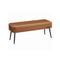 Upholstered Ottoman Bench with Steel Legs - 660 lb Capacity