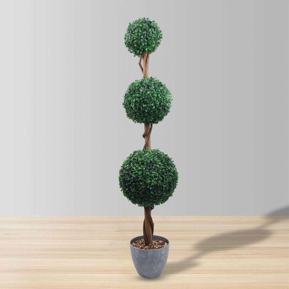 London Faux Potted Boxwood Topiary Plant (Multiple Sizes) 