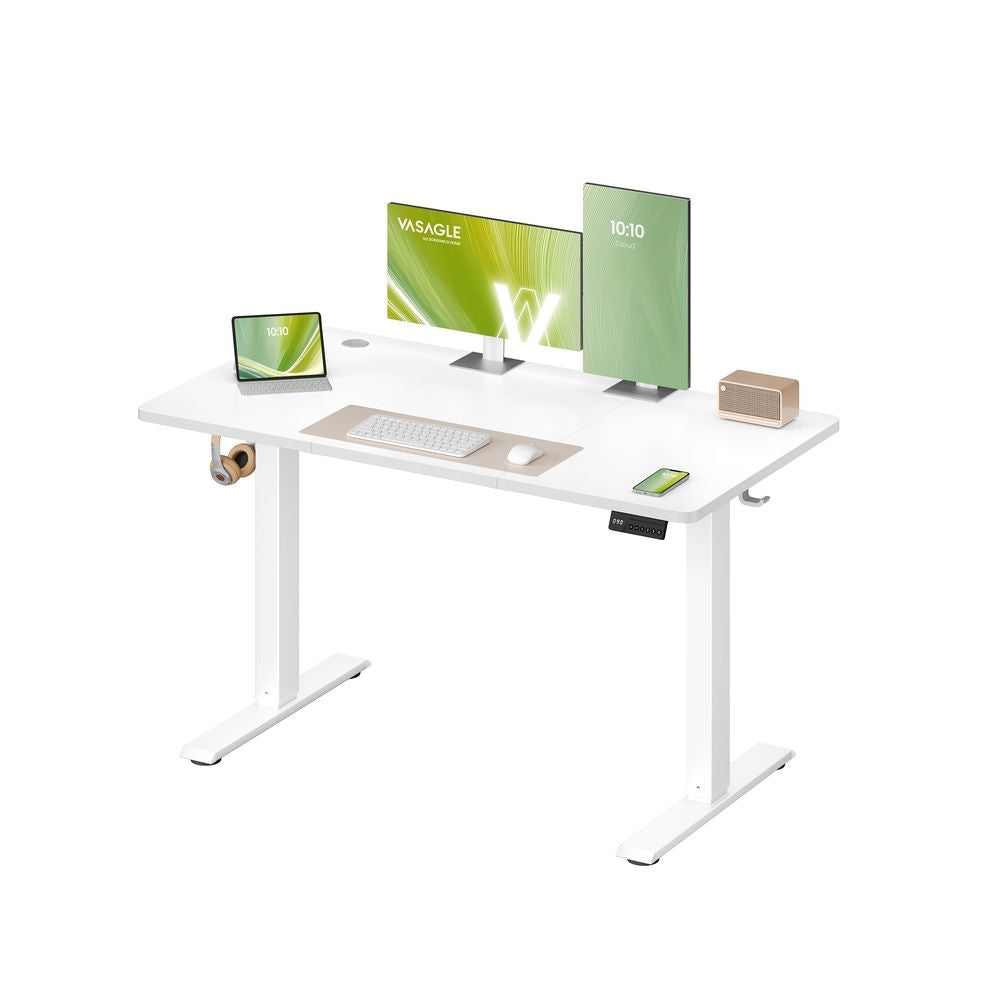 VASAGLE Electric Height Adjustable Standing Desk with Memory Presets & Sedentary Reminder