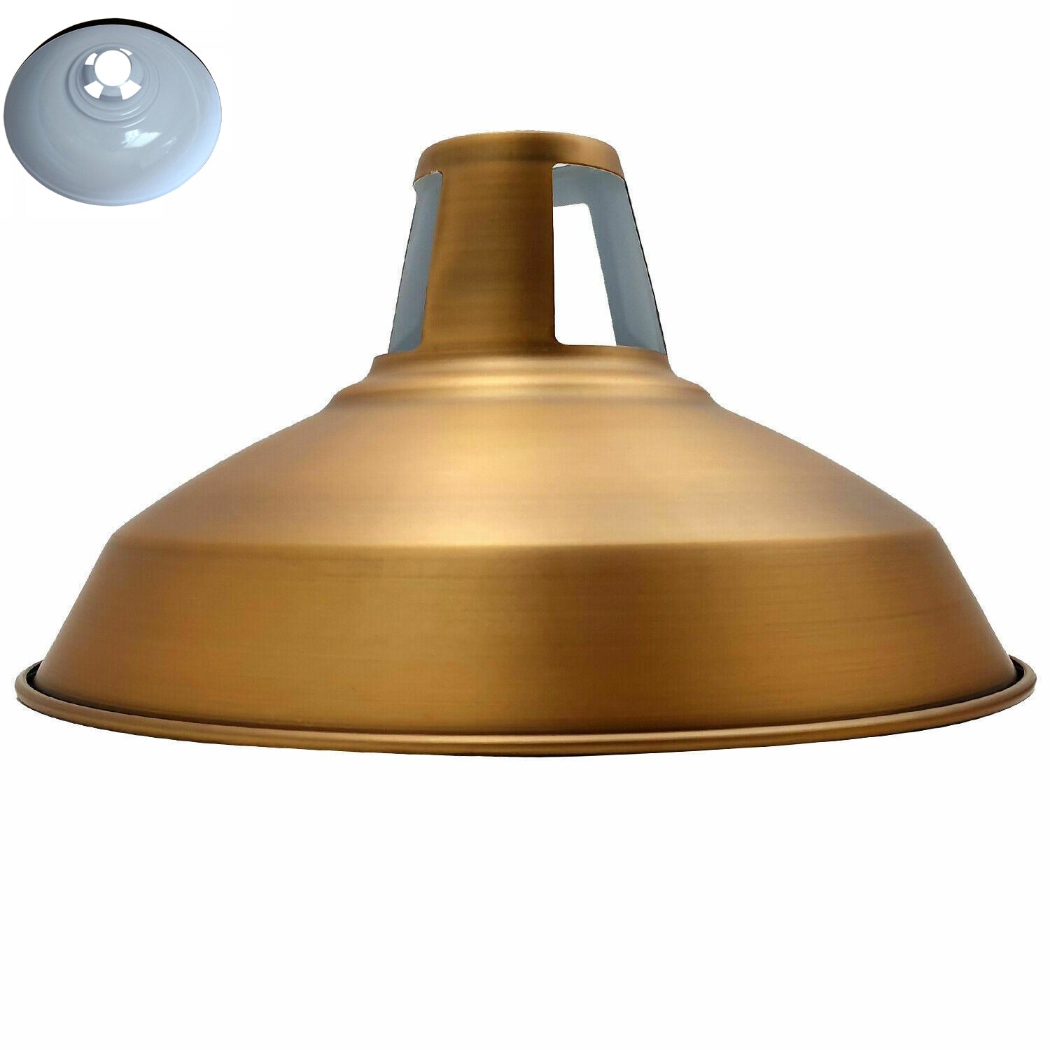 Lamp Shade Pendant Light Shade 320mm Satin Nickel ~ 1950