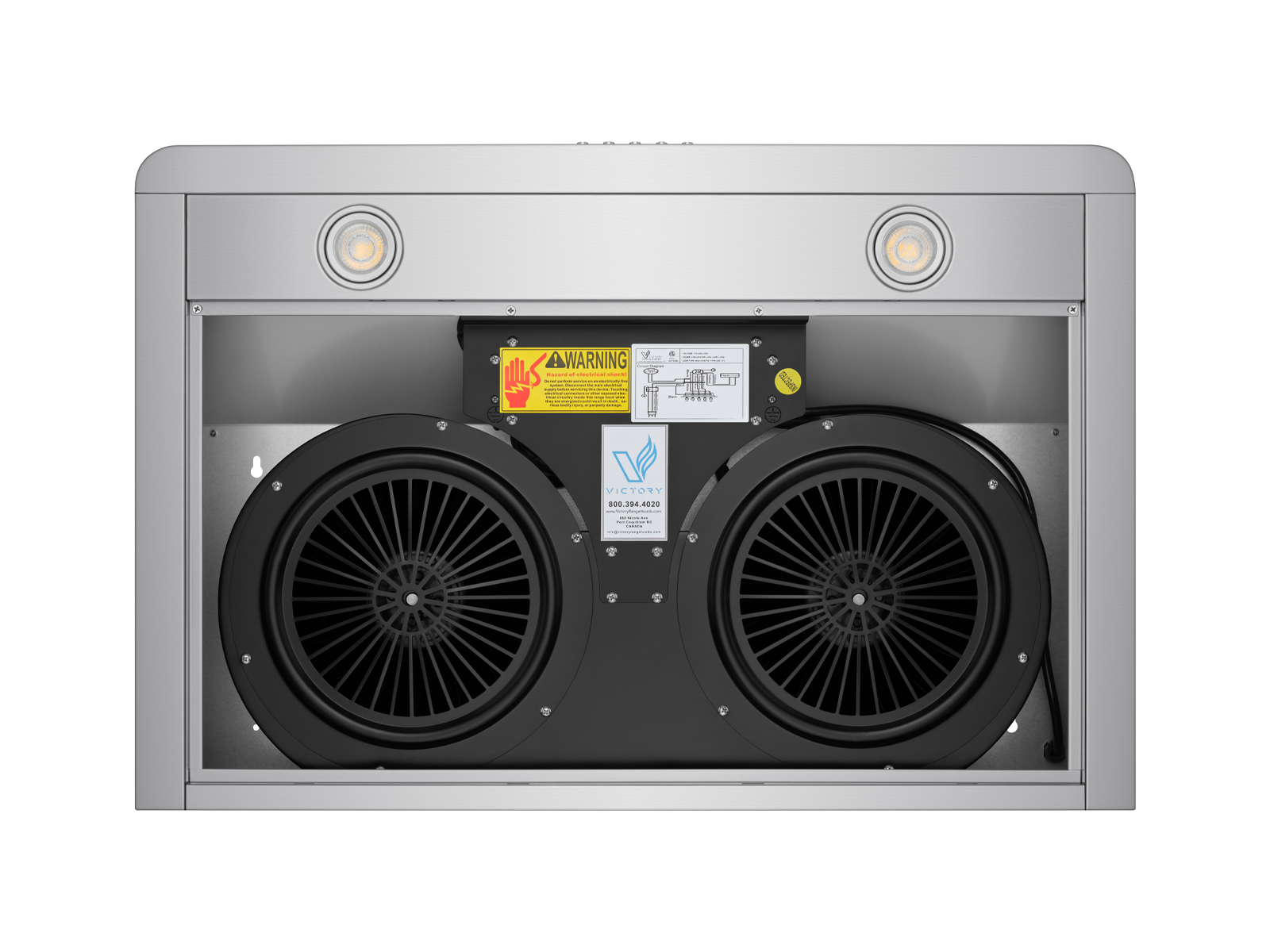 30 Inch 600 CFM Under Cabinet Range Hood - VICTORY Luna 